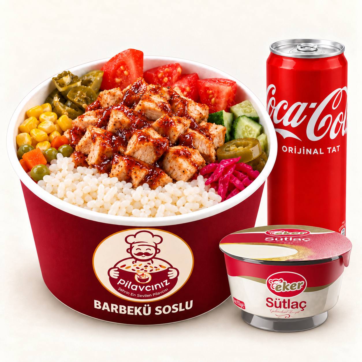 Barbekü Soslu Tavuk Pilav Menü